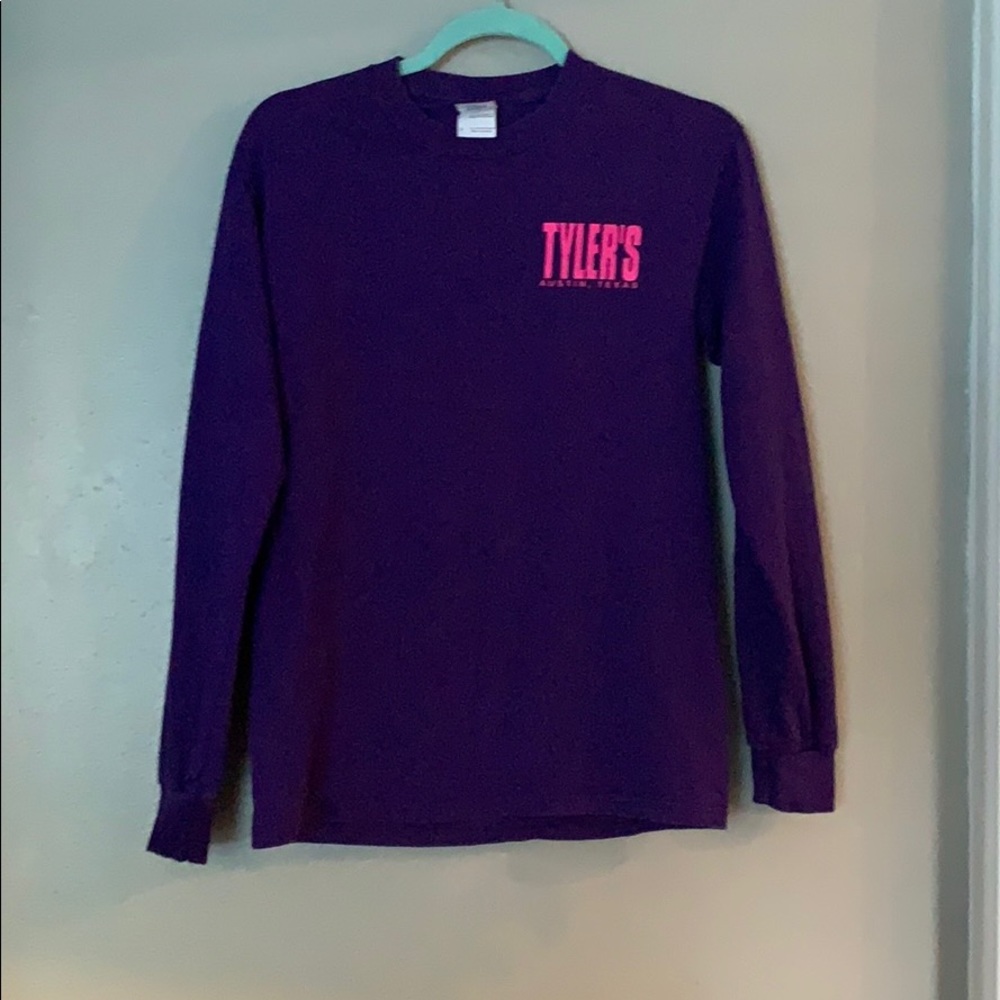 purple longsleeve Tyler Texas shirt
